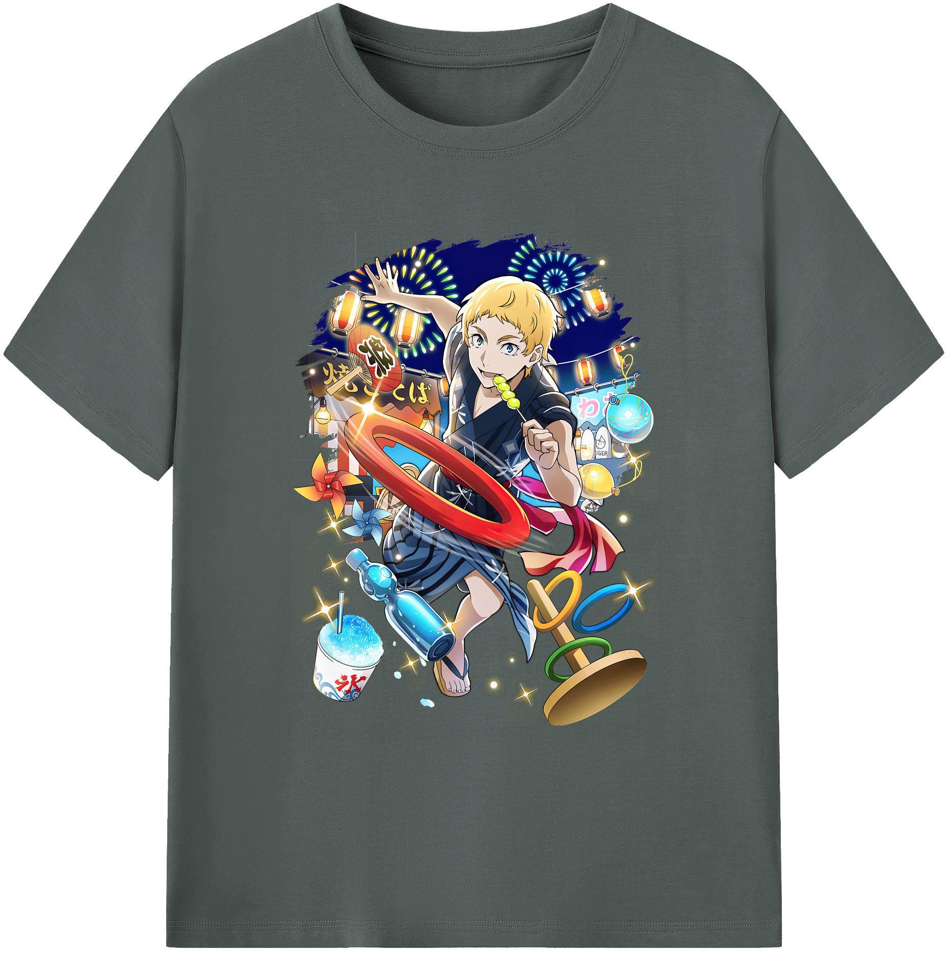 （画像用） 文豪ストレイドッグス Bungo Stray Dogs 綿100％ メンズ半袖Tシャツ｜肌触りやわらか＆通気性